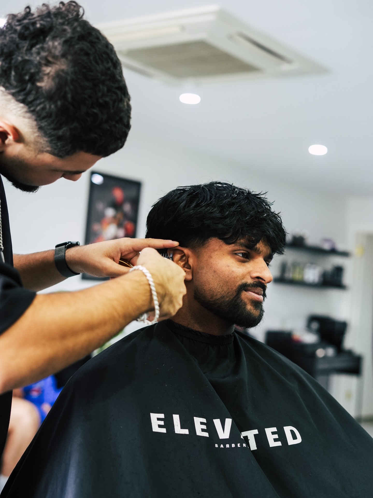Fresh cut at Elevated Barbershop