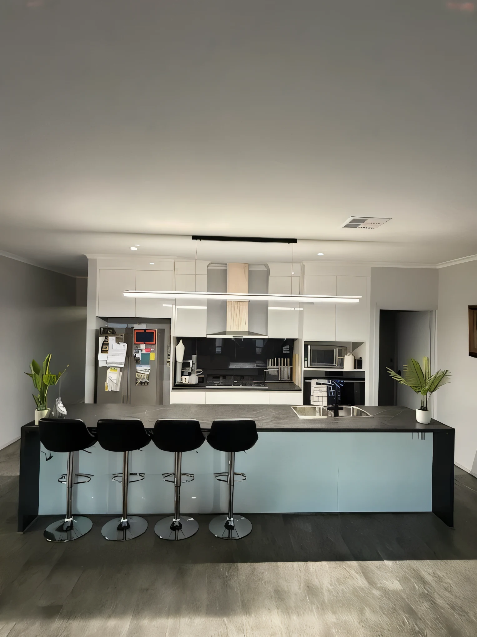 A Maude Electrical kitchen with island pendant lighting