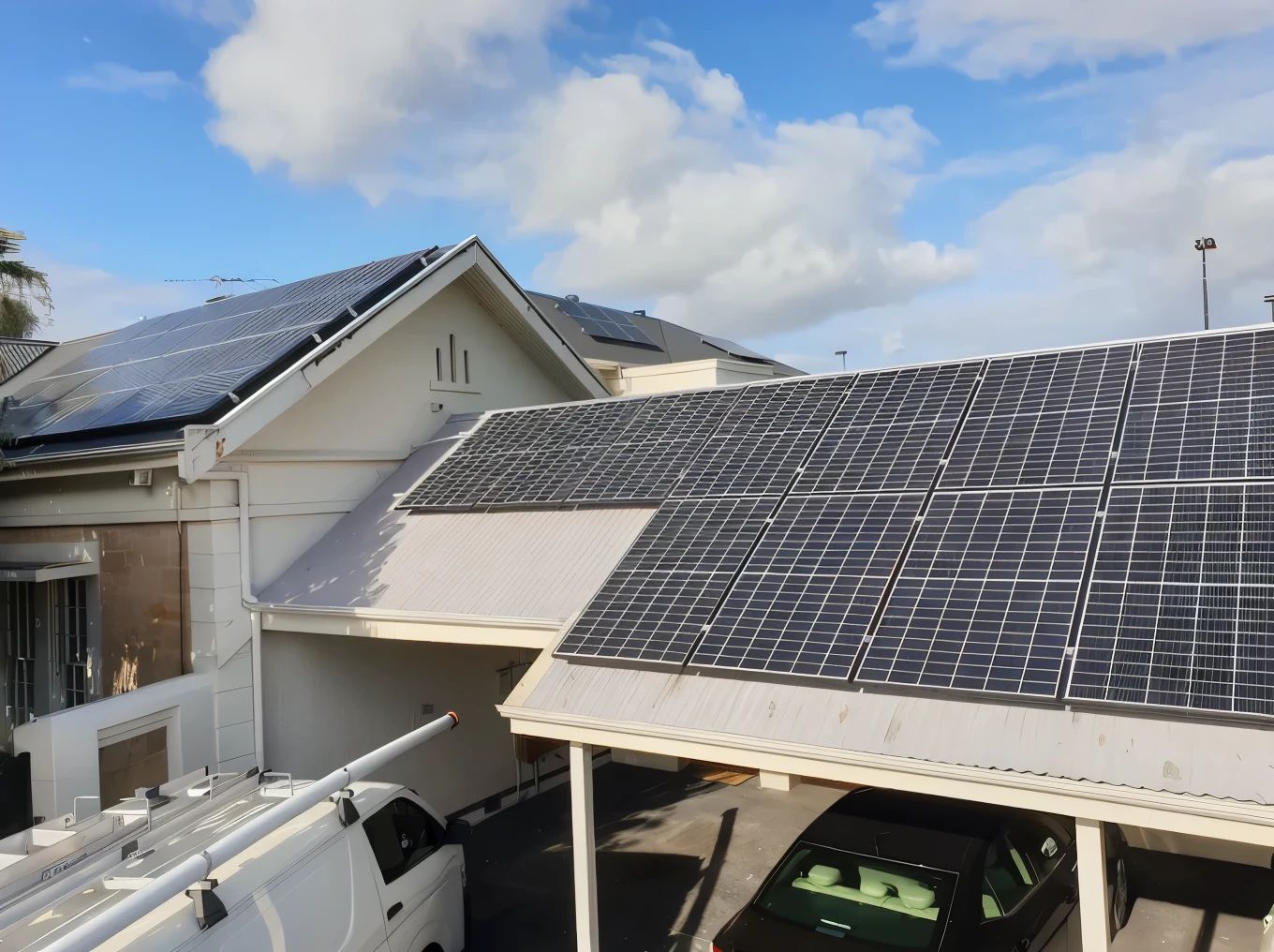 Rooftop solar panels installed by Maude Electrical