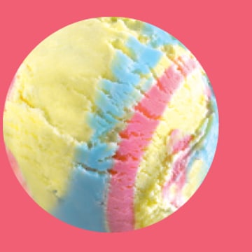 Natural Rainbow ice cream